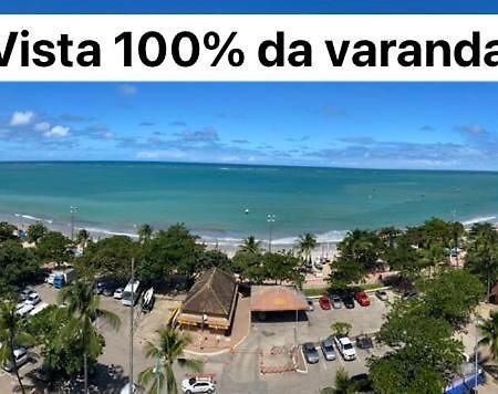Apto 901 - Dois quartos à beira na praia de Pajuçara em Maceió com linda vista Exterior foto